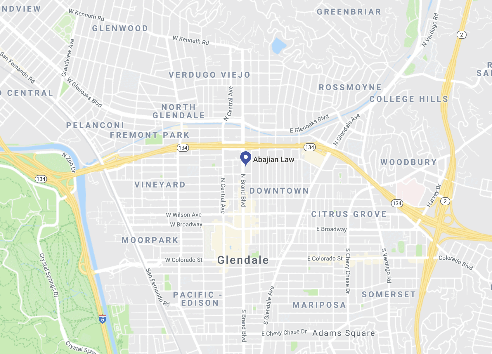 Abajian Law - Glendale Office (Google Maps)